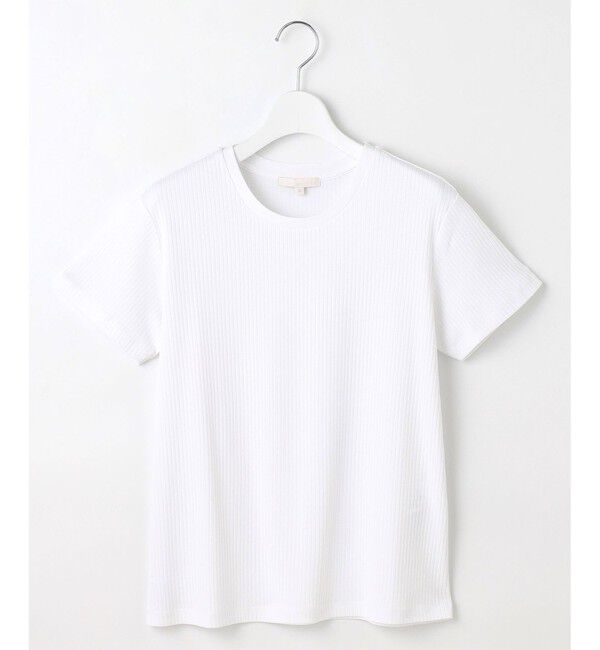 自由区「【ドラマ「明日はもっと いい日になる」着用】ソフトリブ Tシャツ」|Tシャツ・カットソー|