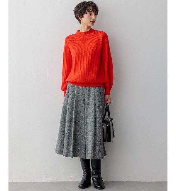 23区「シルクネップヘリンボーン ガウチョ パンツ」|その他|