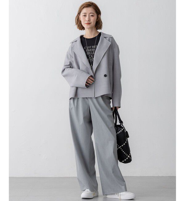 23区「TWライトリバー ショートトレンチコート」|トレンチコート|