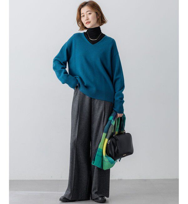 23区「【見上愛さんコラボカラー/VERY・GISELe掲載】カシミヤブレンド Vネック ニット」|ニット・セーター|