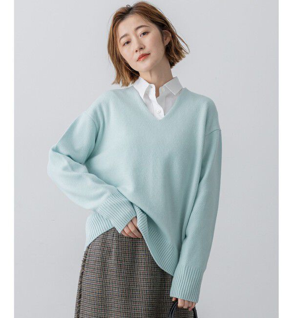 23区「【見上愛さんコラボカラー/VERY・GISELe掲載】カシミヤブレンド Vネック ニット」|ニット・セーター|ﾗｲﾄｸﾞﾘ