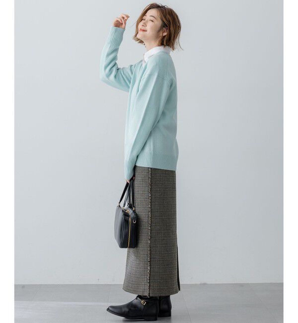 23区「【見上愛さんコラボカラー/VERY・GISELe掲載】カシミヤブレンド Vネック ニット」|ニット・セーター|