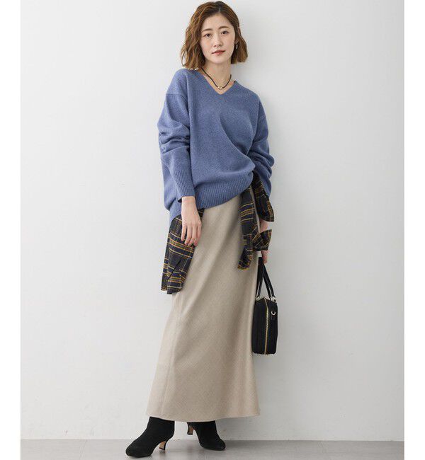 23区「【見上愛さんコラボカラー/VERY・GISELe掲載】カシミヤブレンド Vネック ニット」|ニット・セーター|