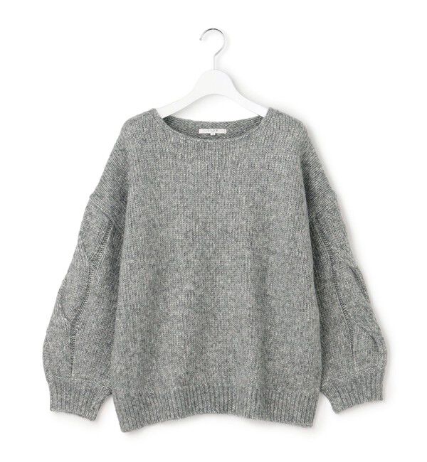 23区「【SLOW/一部店舗限定】ケーブル 袖デザイン ニット」|ニット・セーター|