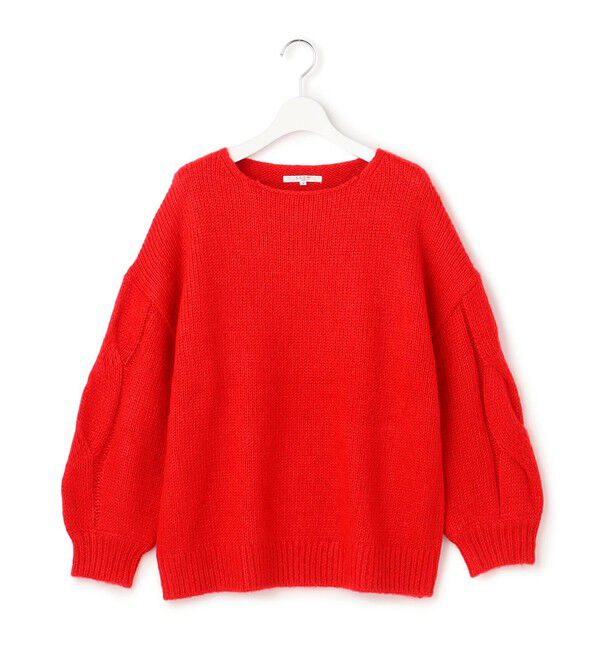 23区「【SLOW/一部店舗限定】ケーブル 袖デザイン ニット」|ニット・セーター|