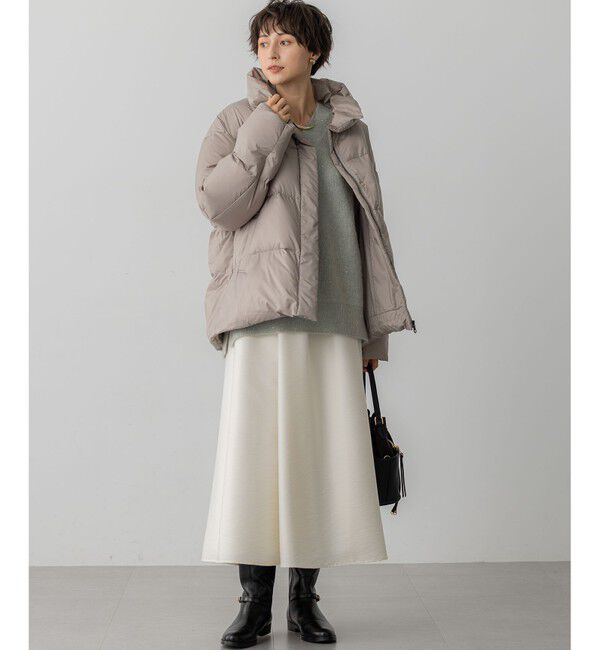 23区「【Oggi掲載】シレータフタ ハイネック ショート ダウンコート」|ダウン|
