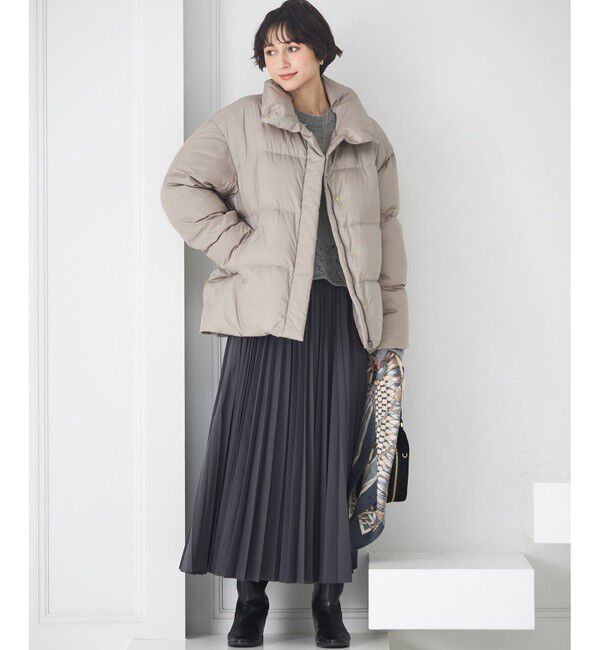 23区「【Oggi掲載】シレータフタ ハイネック ショート ダウンコート」|ダウン|