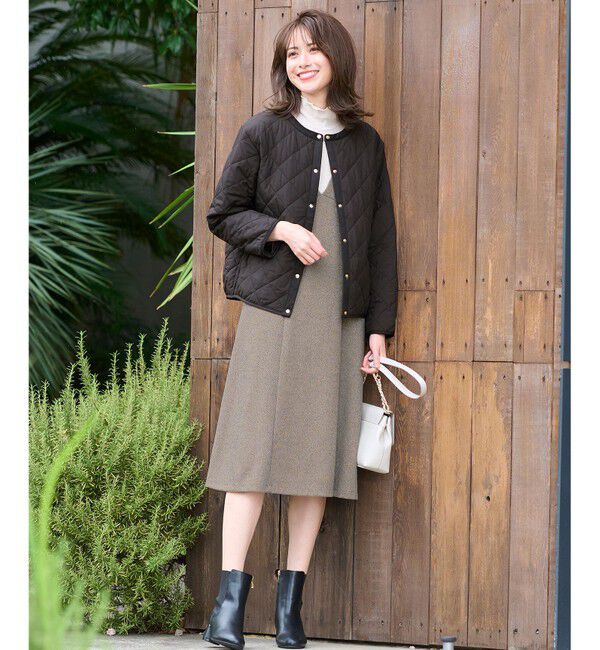 ANY SIS「【洗える】カットツイード ジャンパースカート」|ジャンパースカート|