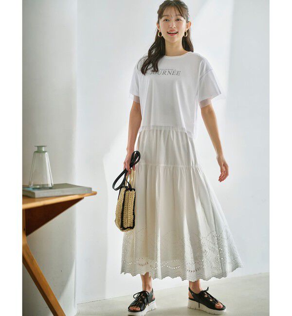 any SiS「【洗える】スカラヘムティアード スカート」|スカート|