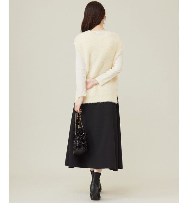 any SiS「【前後着用可】シャギーニット ベスト」|ベスト・ジレ|