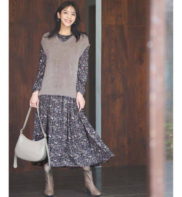 any SiS「【前後着用可】シャギーニット ベスト」|ベスト・ジレ|