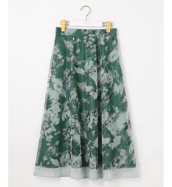 ANY SIS「【WEB・一部店舗限定】ハッチングフラワープリント スカート」|スカート|