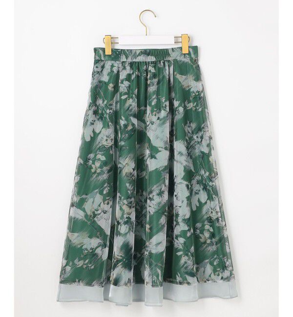 ANY SIS「【WEB・一部店舗限定】ハッチングフラワープリント スカート」|スカート|