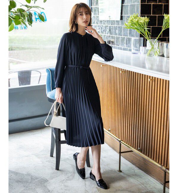 ANY SIS「ノーブルプリーツ ワンピース」|ワンピース|