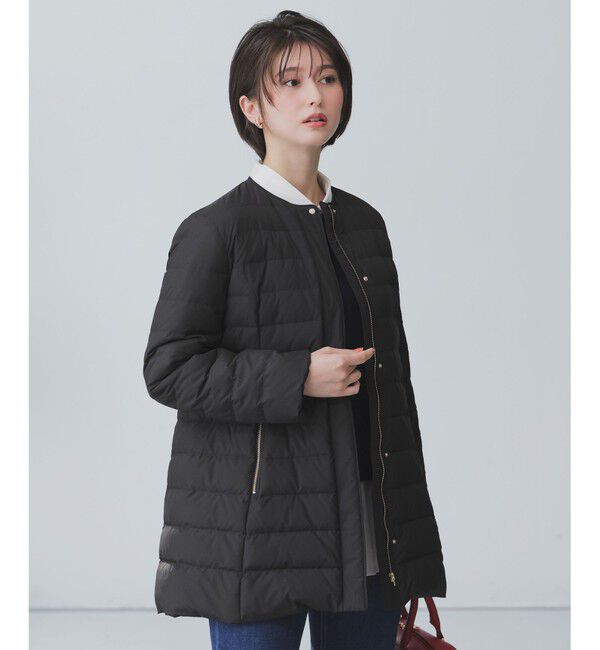 ANY SIS「【2WAY】ノーカラーミドル ダウン」|ダウン|