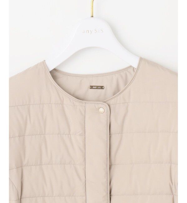 ANY SIS「【2WAY】ノーカラーミドル ダウン」|ダウン|