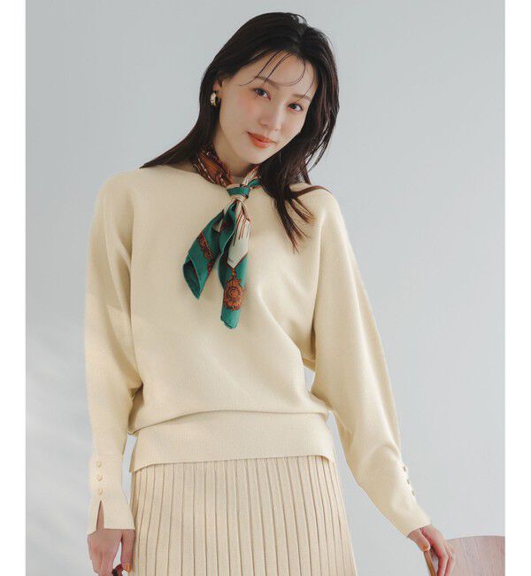 ANY SIS「CICA加工 ビューティドルマン ニット」|ニット・セーター|シャンパン