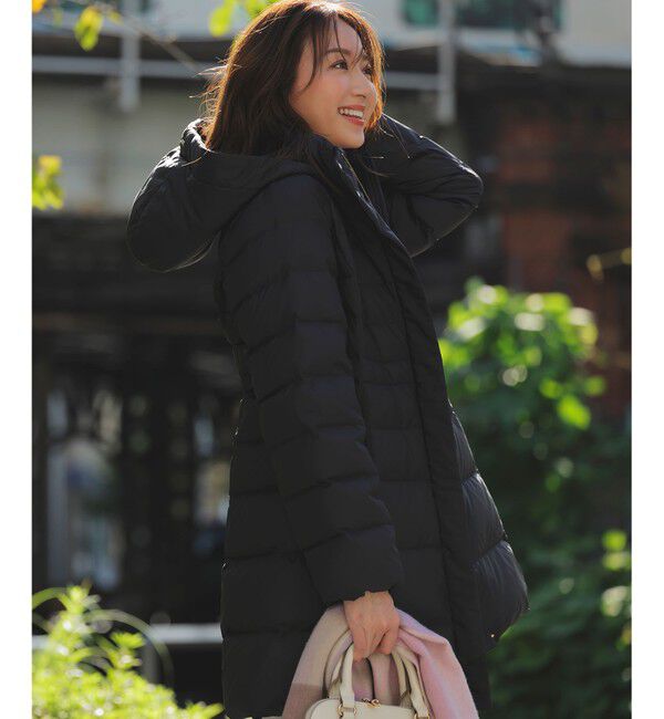 ANY SIS「【2WAY】シルキータフタロング ダウン」|ダウン|