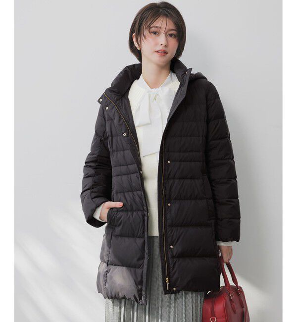 ANY SIS「【2WAY】シルキータフタロング ダウン」|ダウン|