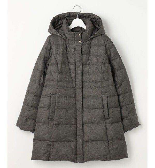 ANY SIS「【2WAY】シルキータフタロング ダウン」|ダウン|