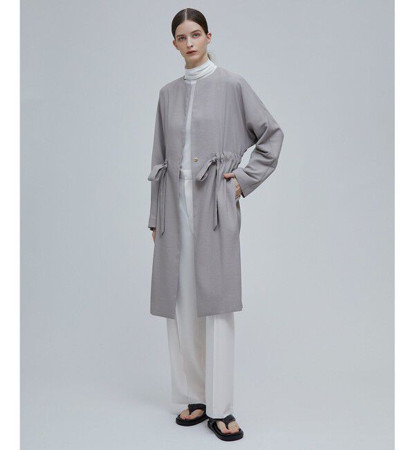 BEIGE,「MARIE / ノーカラーコート」|ノーカラーコート|
