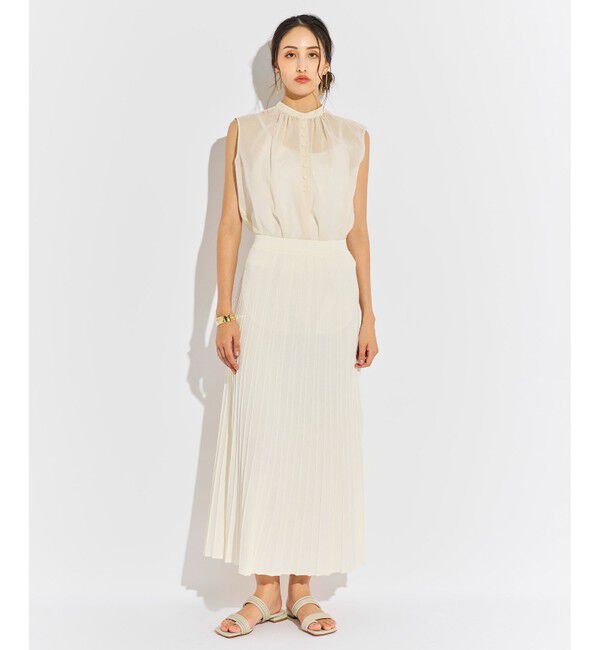 BEIGE,「【WEB限定】 MONSTERA / ニットスカート」|スカート|