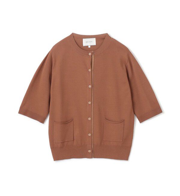 BEIGE,「【洗える】VALOIS / 半袖カーディガン」|カーディガン|
