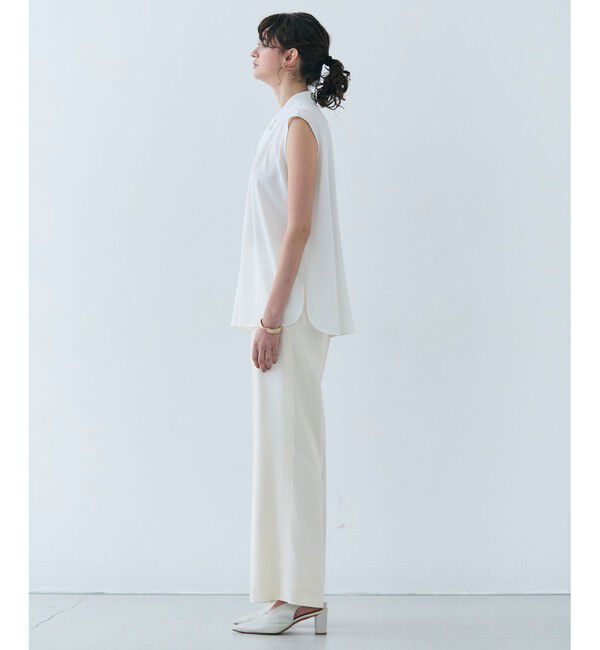 BEIGE,「【洗える】CAROLE / リネンライクフルレングスワイドパンツ」|その他|