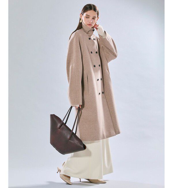 BEIGE,「【VERY NaVY掲載】LABBOCK / ウール混ラグランステンカラーコート」|ステンカラーコート|