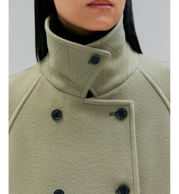 BEIGE,「【VERY NaVY掲載】LABBOCK / ウール混ラグランステンカラーコート」|ステンカラーコート|