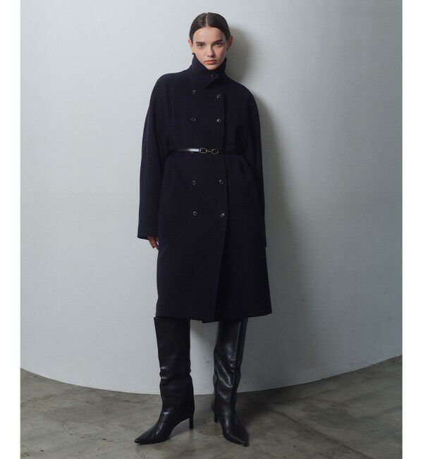 BEIGE,「【VERY NaVY掲載】LABBOCK / ウール混ラグランステンカラーコート」|ステンカラーコート|