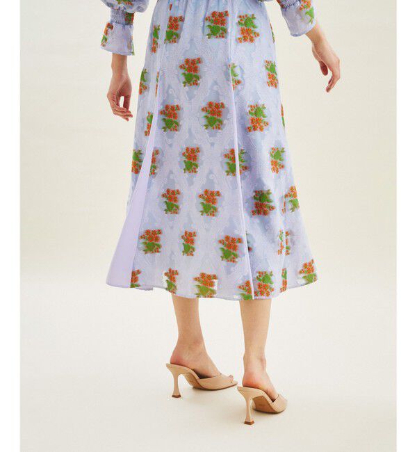 GRACE CONTINENTAL「タイルジャガードフレアスカート」|スカート|