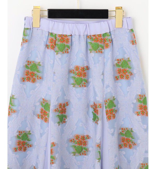 GRACE CONTINENTAL「タイルジャガードフレアスカート」|スカート|