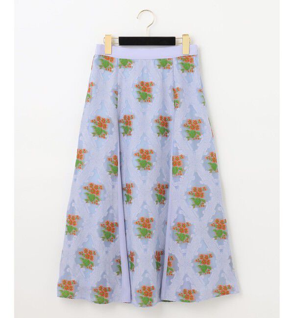 GRACE CONTINENTAL「タイルジャガードフレアスカート」|スカート|