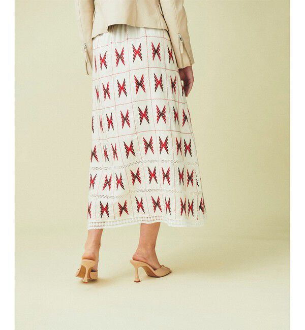 GRACE CONTINENTAL「キカ刺繍ロングスカート」|スカート|