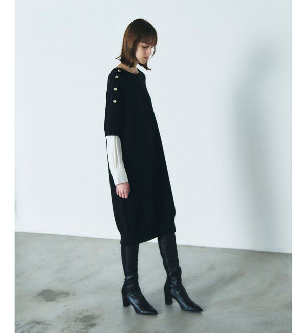 Diagram「シャツレイヤードニットワンピース」|ワンピース|