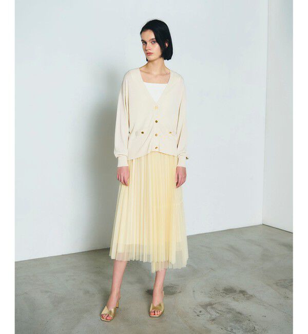 Diagram「ティアードラップチュールスカート」|スカート|イエロー