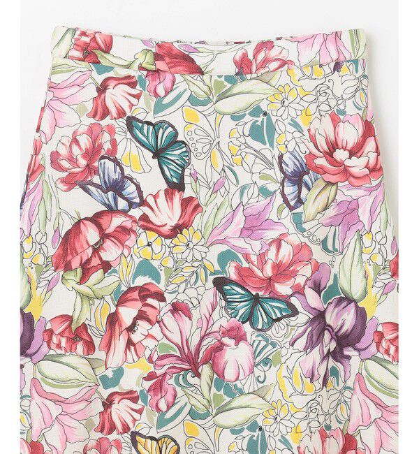 GRACE CONTINENTAL「フラワーガーデンプリントスカート」|スカート|