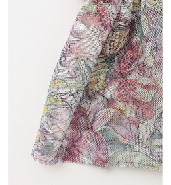 GRACE CONTINENTAL「フラワーガーデンプリントスカート」|スカート|