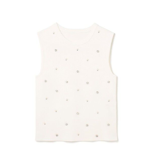 GRACE CONTINENTAL「ビジューニットトップ」|ニット・セーター|