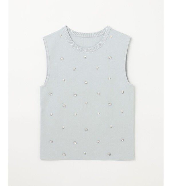 GRACE CONTINENTAL「ビジューニットトップ」|ニット・セーター|