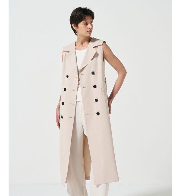 Diagram「バックプリーツトレンチワンピース」|ワンピース|ベージュ