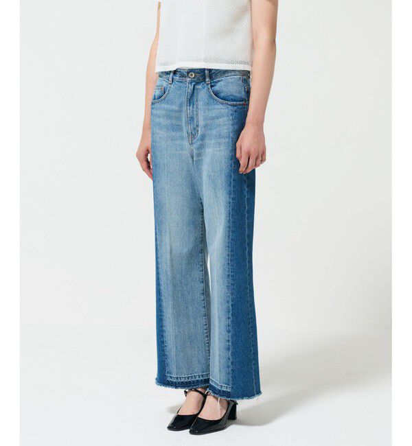 Diagram「サイド切替フレアデニムパンツ」|デニム|サックス