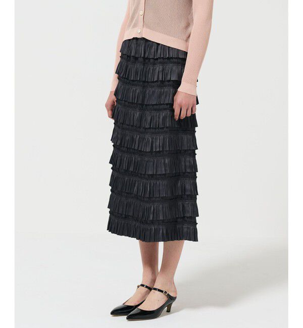 Diagram「フリルタイトスカート」|タイト|チャコール