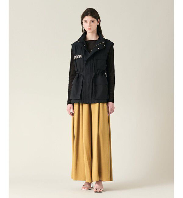 GRACE CONTINENTAL「ビジューアーミーベスト」|ベスト・ジレ|