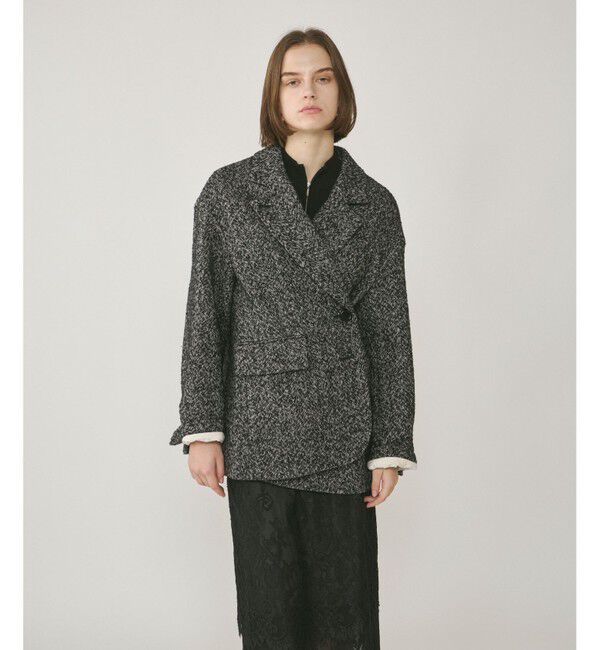 Diagram「ヘリンボーンツイードジャケット」|テーラードジャケット|ブラック