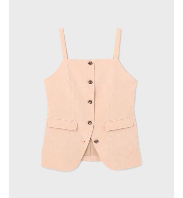 GRACE CONTINENTAL「クラッシュサテンキャミトップ」|キャミソール|