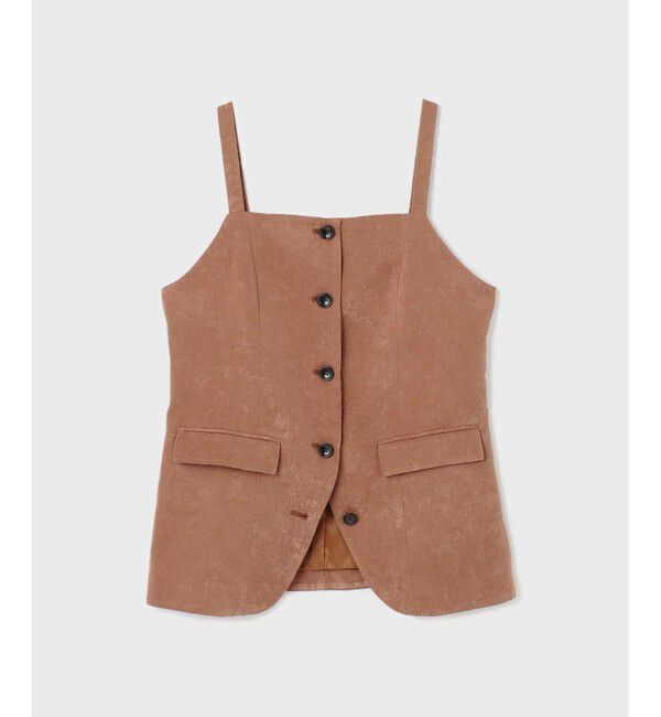 GRACE CONTINENTAL「クラッシュサテンキャミトップ」|キャミソール|