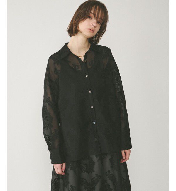 GRACE CONTINENTAL「オーナメントオーバーシャツ」|シャツ・ブラウス|