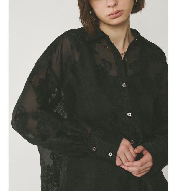 GRACE CONTINENTAL「オーナメントオーバーシャツ」|シャツ・ブラウス|